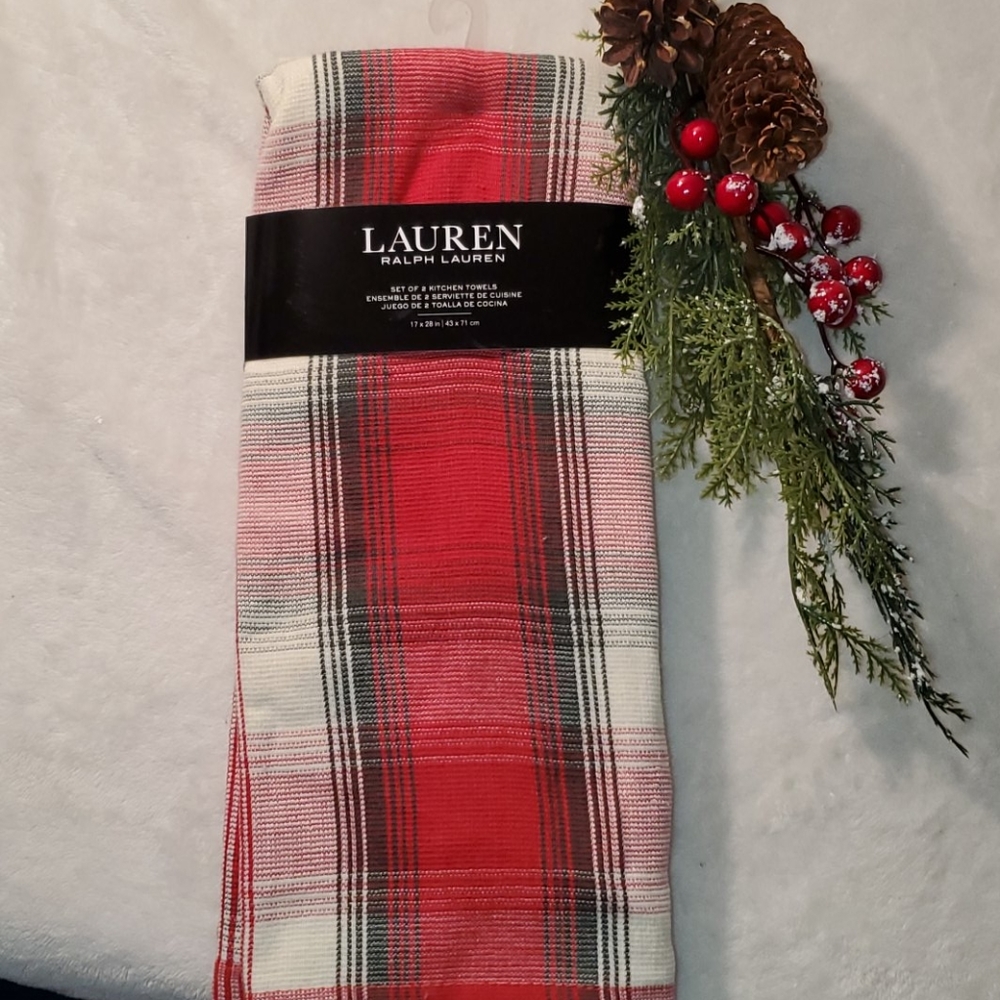 Lauren Ralph Lauren set of 2 kitchen towels